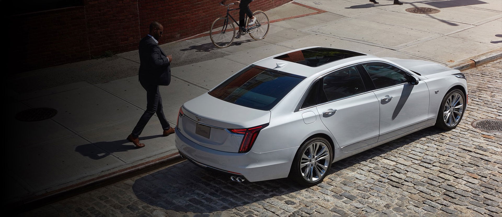 Cadillac parked on the road - Tom Clark Cadillac in Denton TX