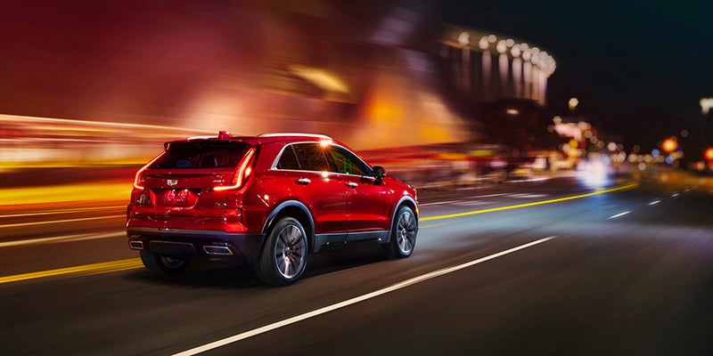 Cadillac XT4 on the road - Tom Clark Cadillac in Denton TX